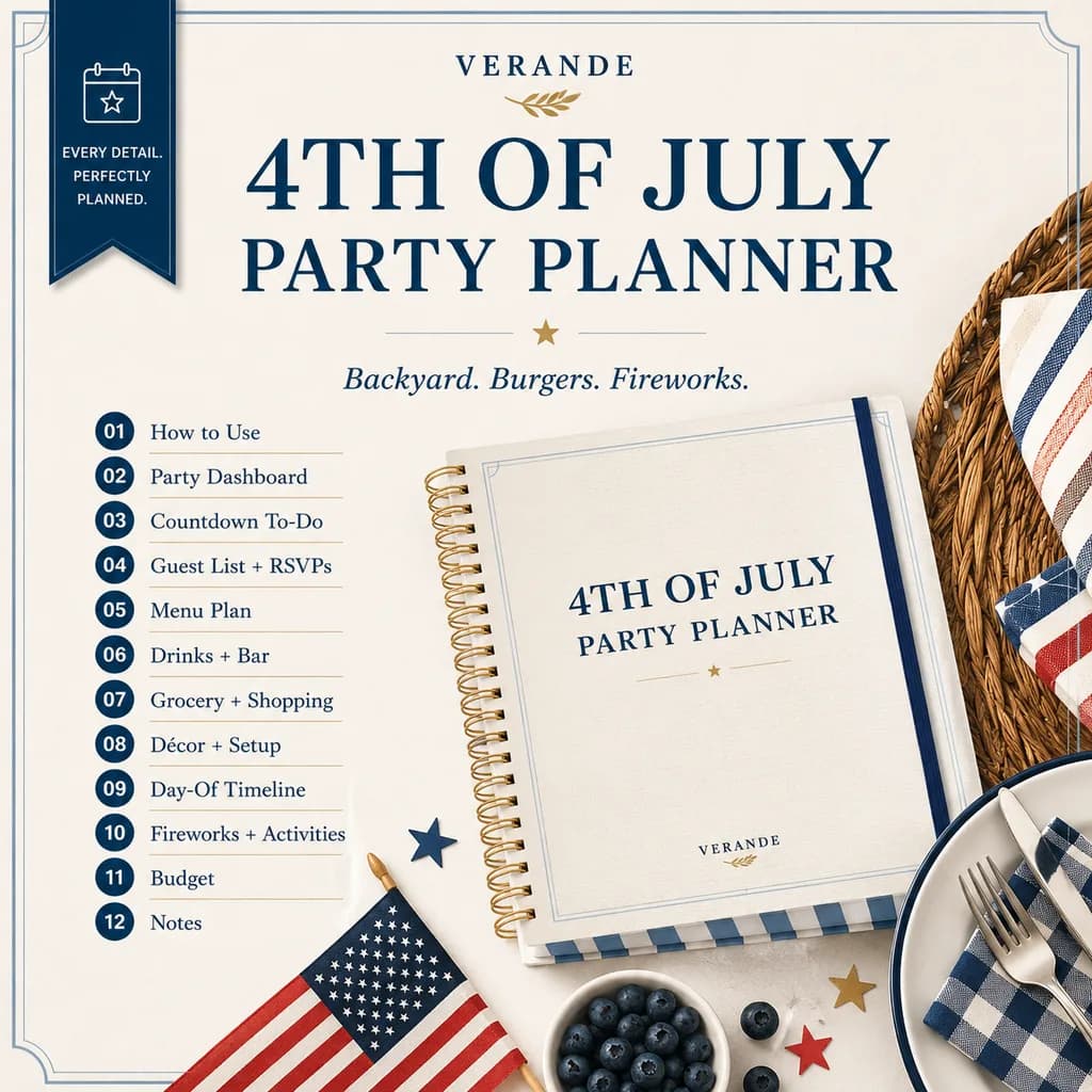 4th of July Party Planner