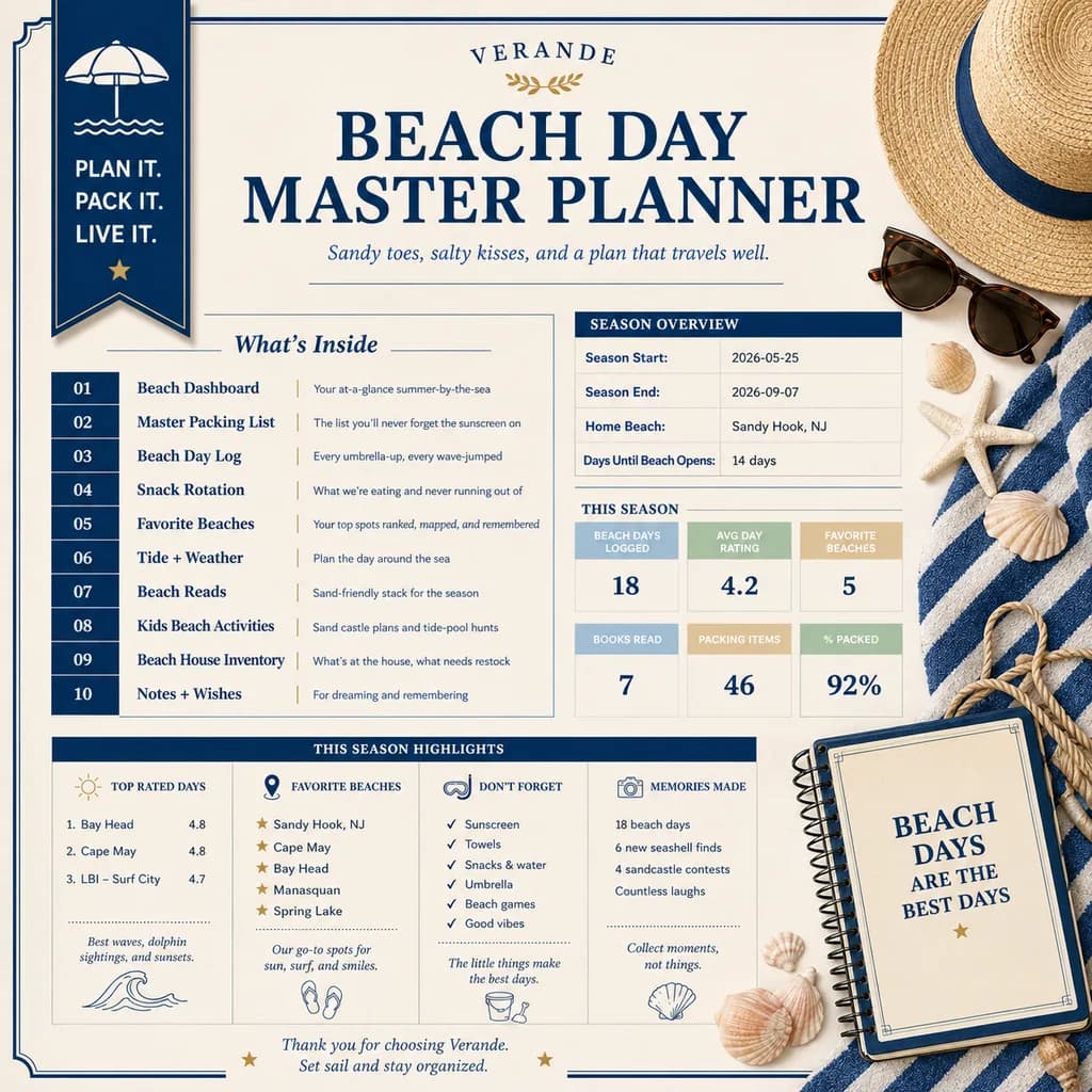 Beach Day Master Planner