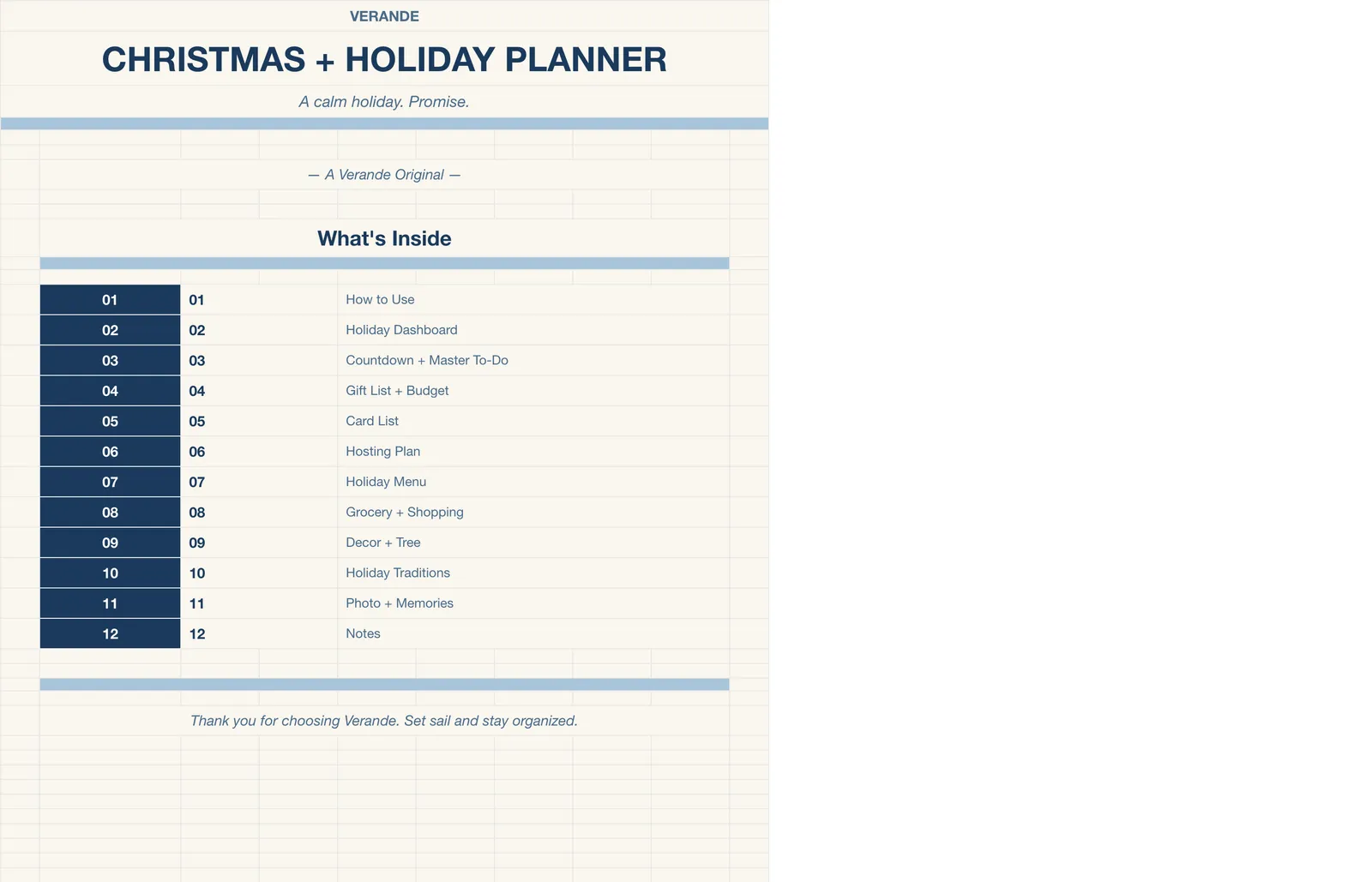 Christmas Holiday Planner, Welcome