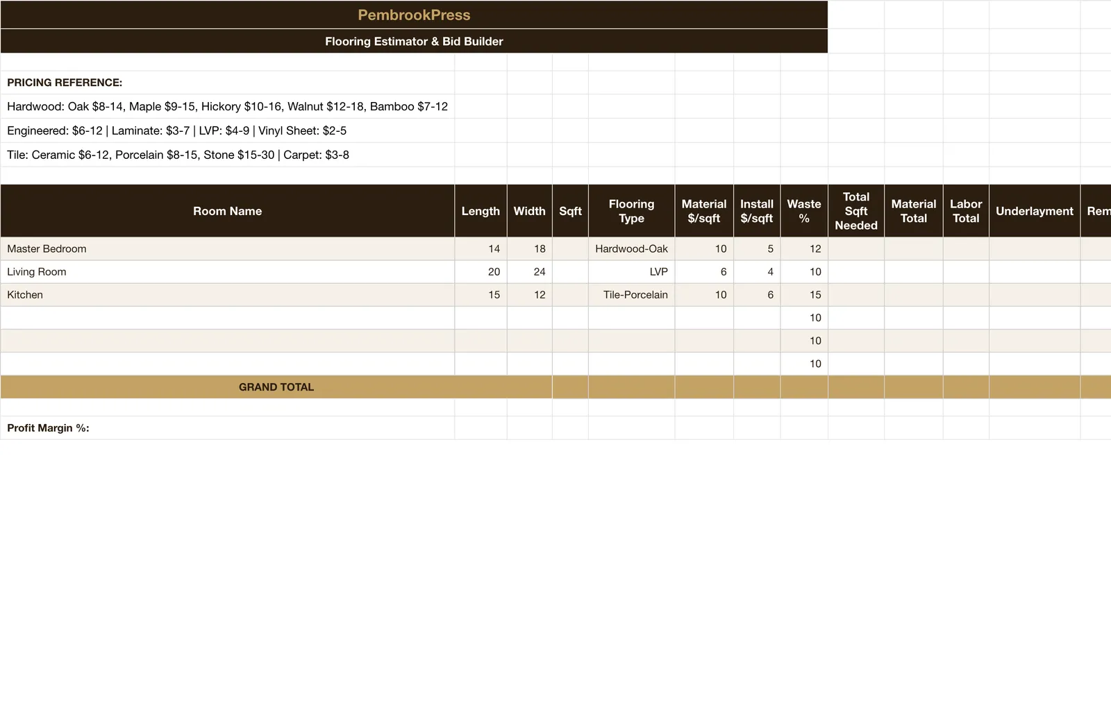 Flooring Installation Business, Flooring Estimator