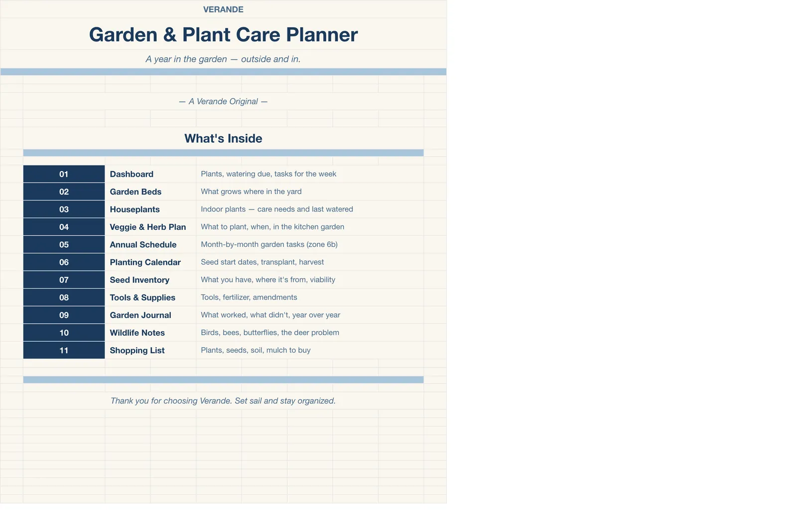 Garden Planner, Welcome