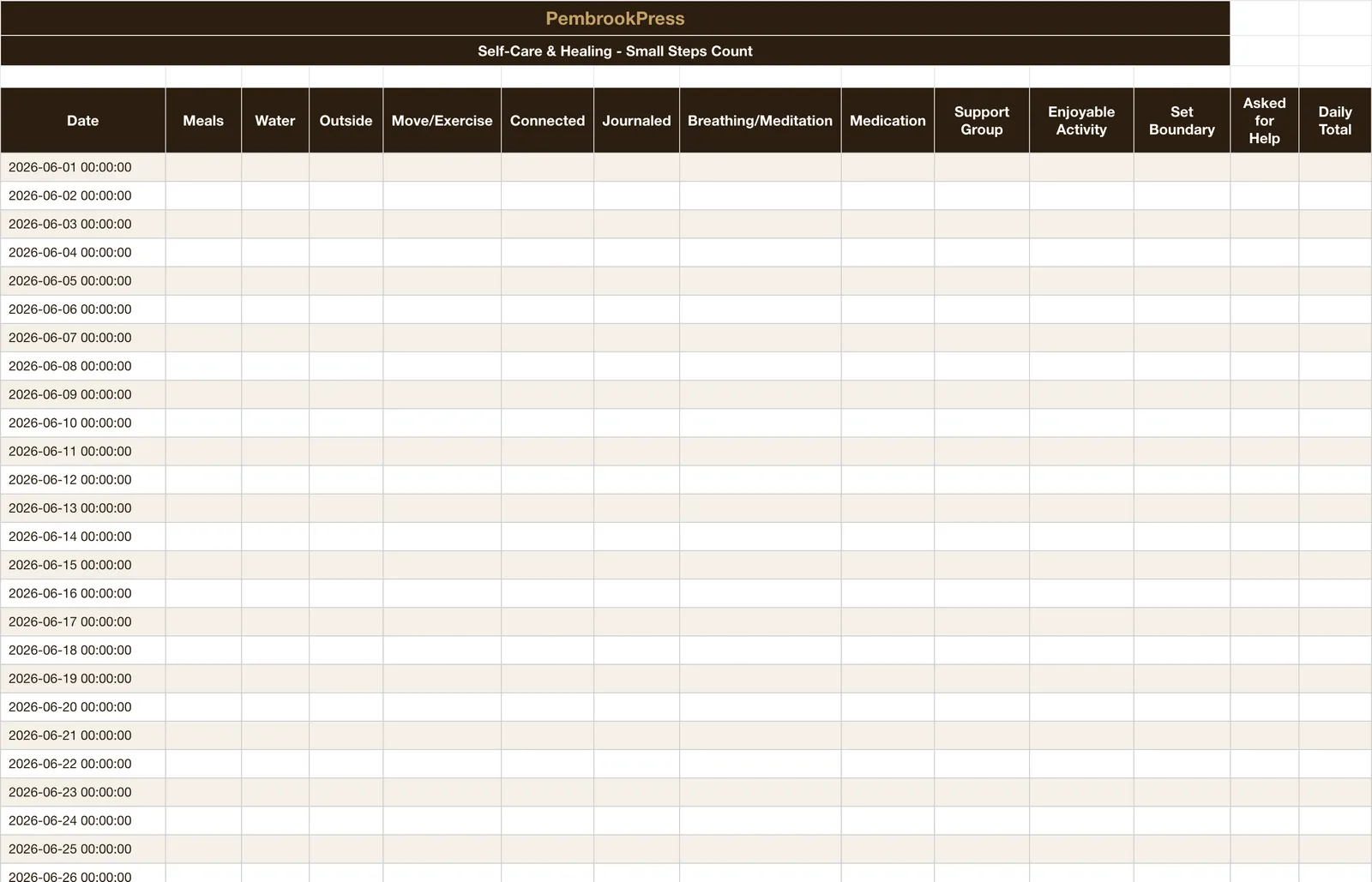 Grief Support Life Transition Journal, Self-Care & Healing Tracker