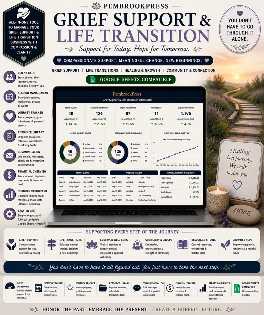Grief Support Life Transition Journal