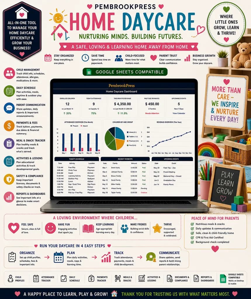 Home Daycare Tax Expense Tracker