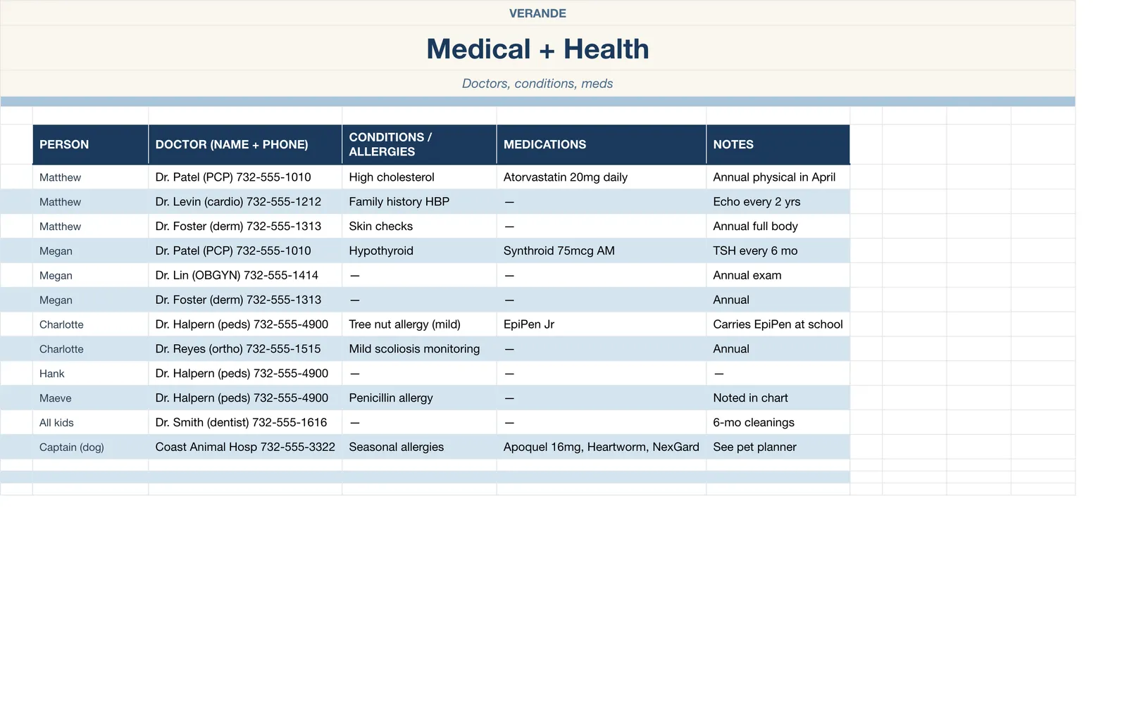 In Case Of Binder, Medical & Health