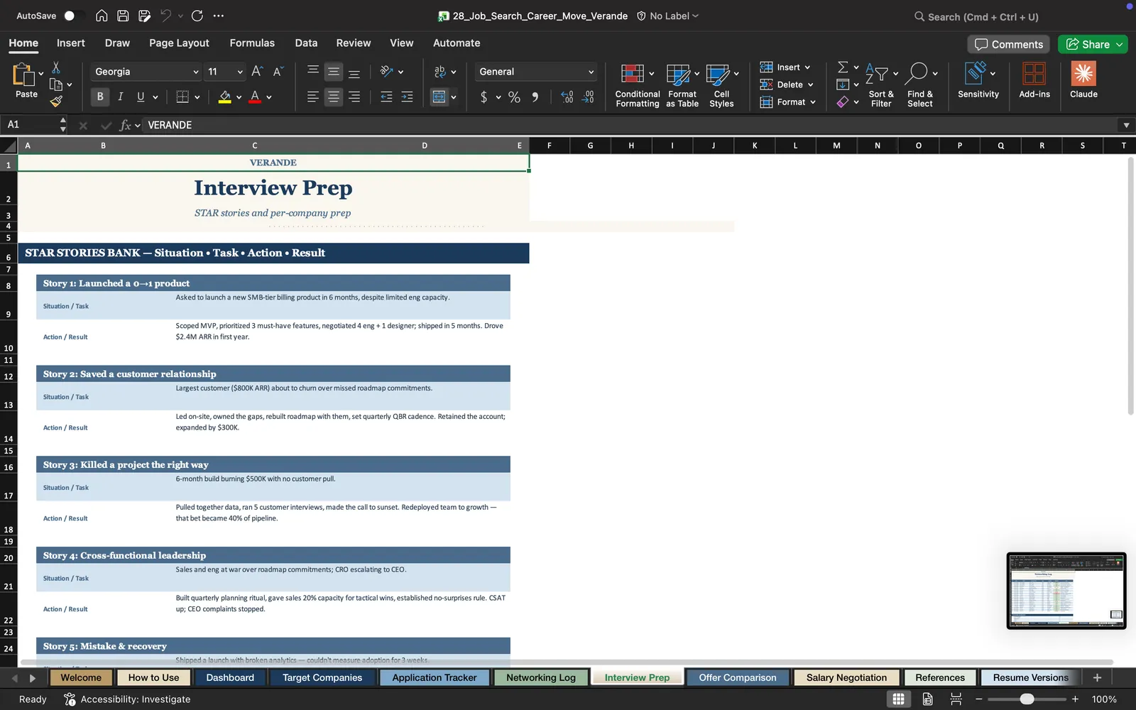 Job Search, Interview Prep
