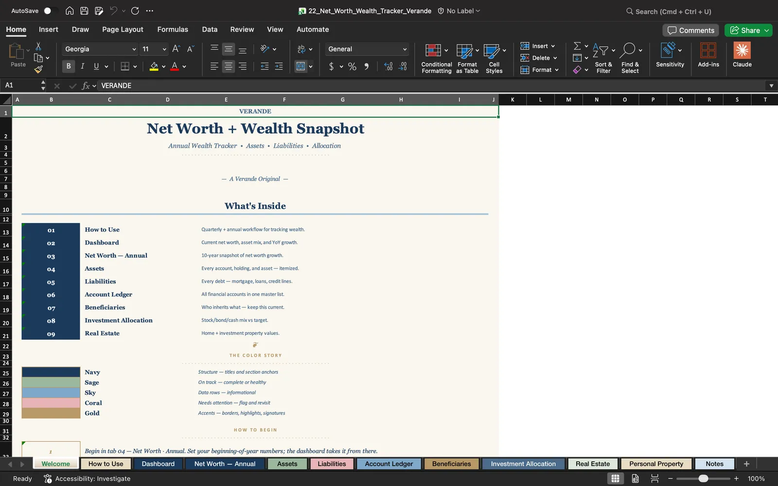Net Worth Tracker, Welcome