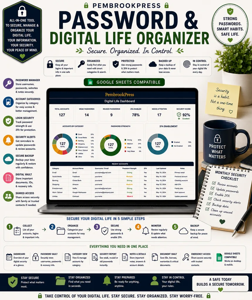 Password Digital Life Organizer
