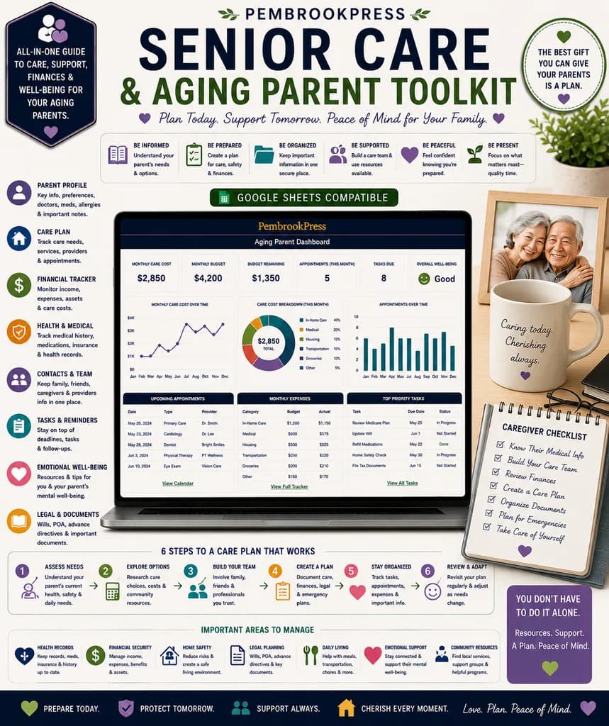 Senior Care Aging Parent Planner