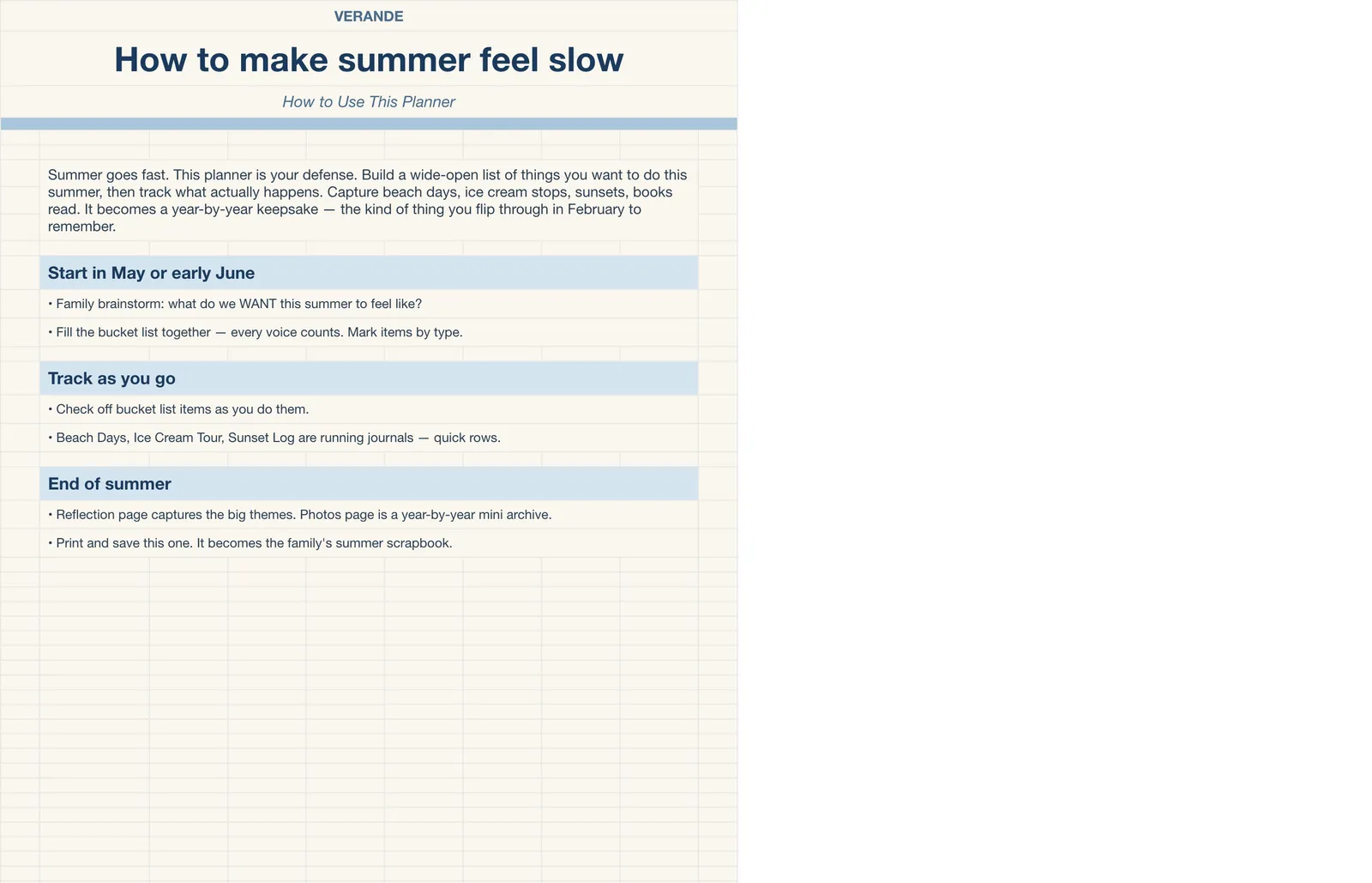 Summer Bucket List Memory Book, How To Use