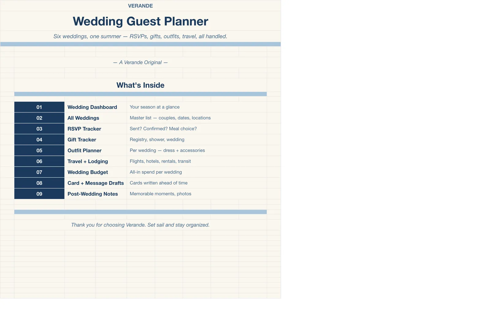 Wedding Guest Planner, Welcome